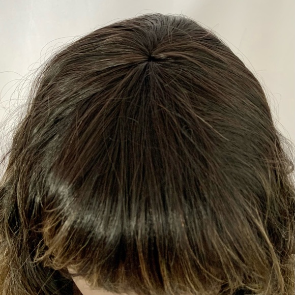 “Put On & Go” Curling/Flat Iron Safe Wig with Bangs fir Daily Wear or Events - Picture 3 of 10